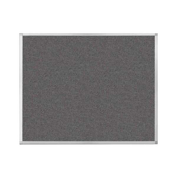 Hush Panel Configurable Cubicle Partition 5' x 4' Charcoal Gray Fabric